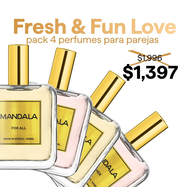 Fresh & Fun Love - pack 4 perfumes para parejas