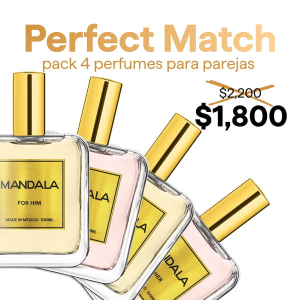 Perfect Match - pack 4 perfumes para parejas